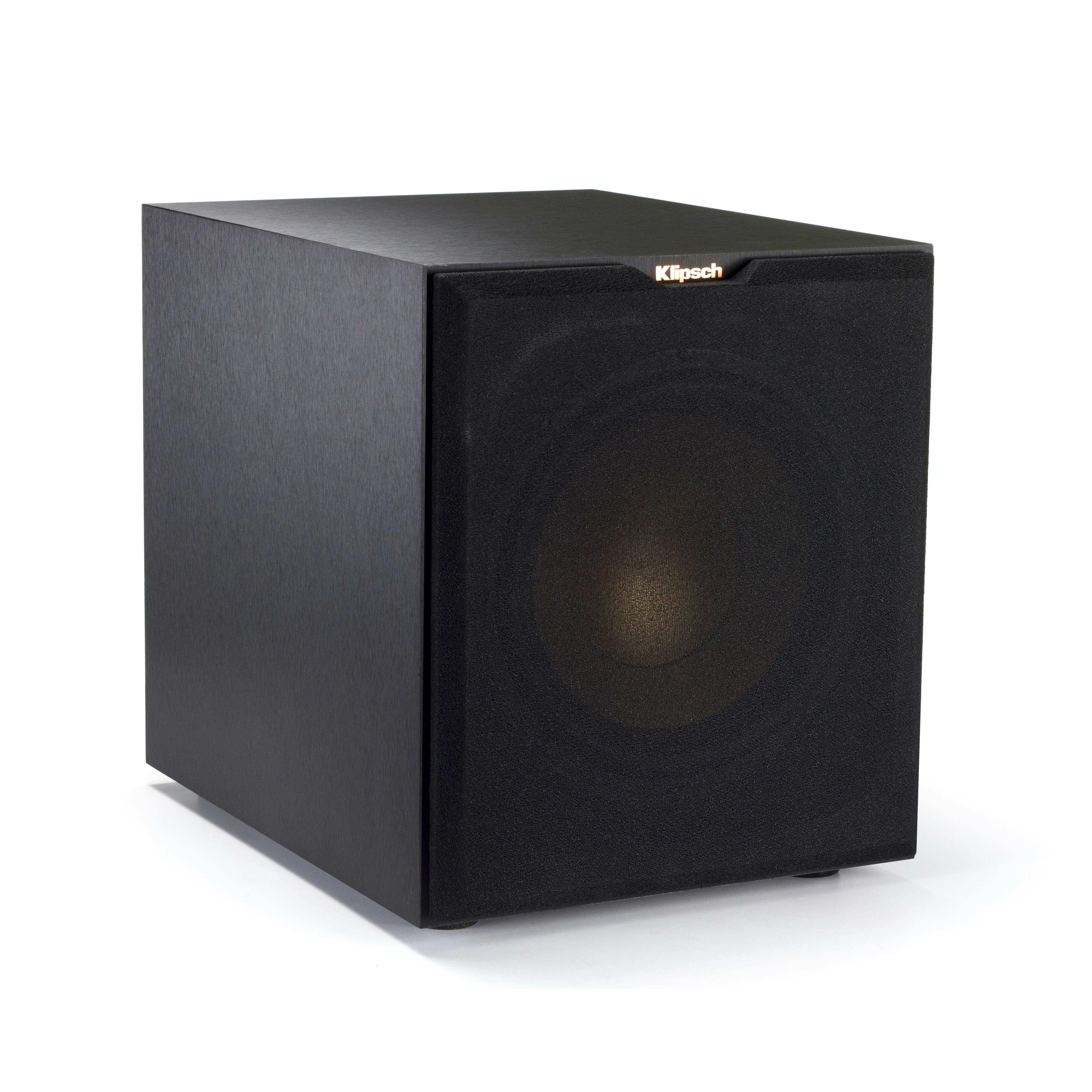 R-10SWi subwoofer with grille angled